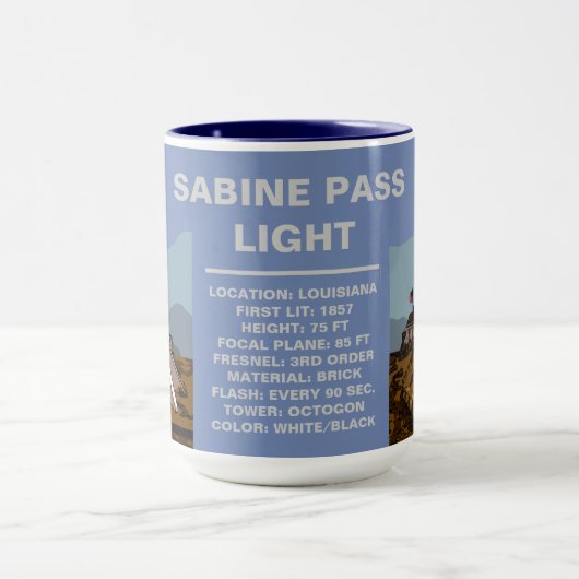 SABINE PASS LIGHTHOUSE TASSE (Zentrum)