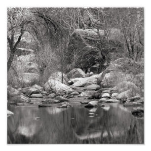 Sabino Creek im Winter Fotodruck