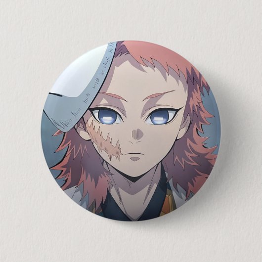 Sabito Brosche aus dem Anime Demon Slayer Button (Vorderseite)