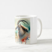 Sable Antelope 110724AREF106 - Watercolor Kaffeetasse (VorderseiteRechts)