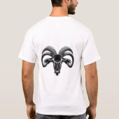 Sable Antelope Head Black & White T - Shirt (Rückseite)
