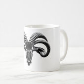 Sable Antelope Head Black & White T - Shirt Kaffeetasse (VorderseiteRechts)
