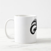 Sable Antelope Head Black & White T - Shirt Kaffeetasse (Links)