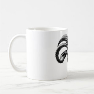 Sable Antelope Head Black & White T - Shirt Kaffeetasse
