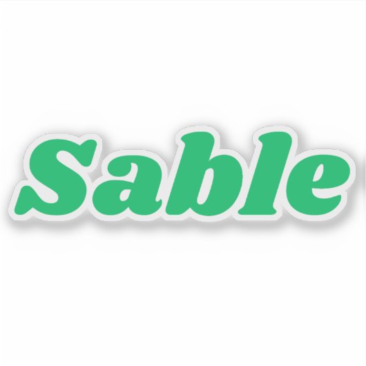 Sable Aufkleber (Vorderseite)