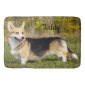Sable Cardigan Welsh Corgi Dog Badematte (Vorderseite)
