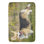 Sable Cardigan Welsh Corgi Dog Badematte (Vorderseite Vertikal)