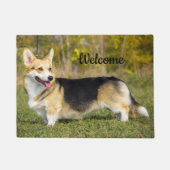 Sable Cardigan Welsh Corgi Dog Fußmatte (Vorderseite)