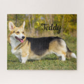 Sable Cardigan Welsh Corgi Dog Puzzle (Horizontal)