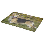 Sable Cardigan Welsh Corgi Dog Schneidebrett (Ecke)