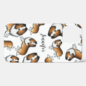 Sable Cartoon Sheltie Dog Muster & Name Case-Mate iPhone Hülle (Rückseite (Horizontal))