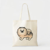 Sable-Cartoon-Spitz Zeichnend Tragetasche (Vorne)
