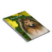 Sable Collie Fantasy Dog Art Notebook Notizblock (Rechte Seite)