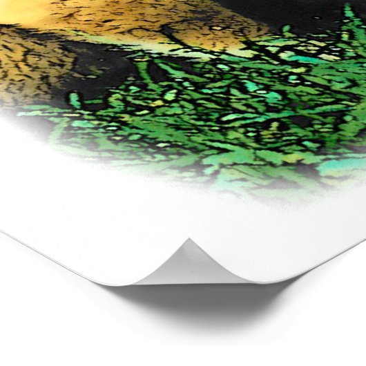 Sable Collie Geschenke Poster (Ecke)