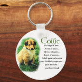 Sable Collie Geschenke Schlüsselanhänger (Vorderseite)