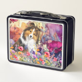 SABLE der Sheltie Metall Brotdose (Rückseite)