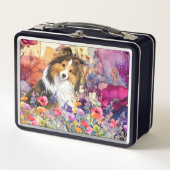 SABLE der Sheltie Metall Brotdose (Vorderseite)