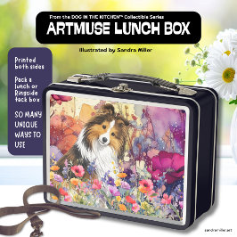 SABLE der Sheltie Metall Brotdose