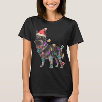 SABLE DEUTSCHE SCHEPHERDE MIT SANTA CLAUS HAT CHRI T-Shirt