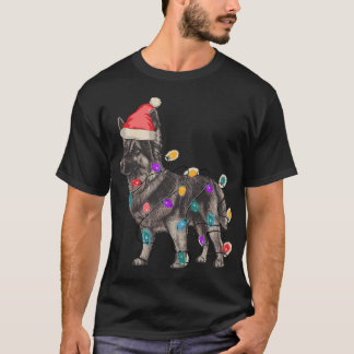 SABLE DEUTSCHE SCHEPHERDE MIT SANTA CLAUS HAT CHRI T-Shirt