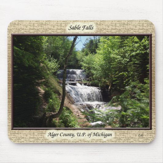 Sable Falls gerahmt Mousepad (Vorne)