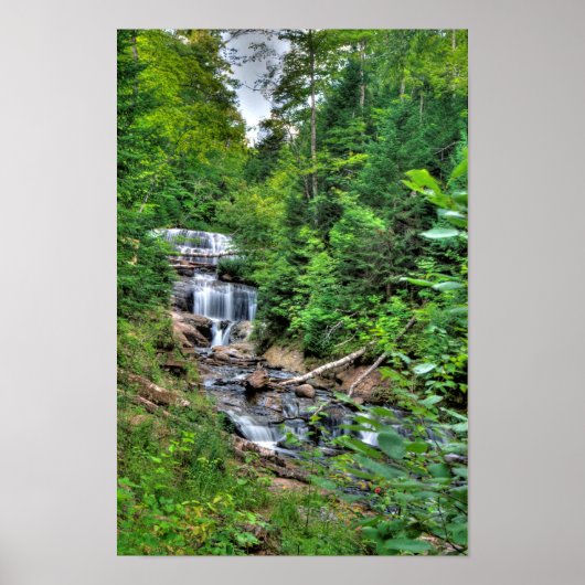 Sable Falls, Pictured Rocks Nat'l Lakeshore, MI Poster (Vorne)