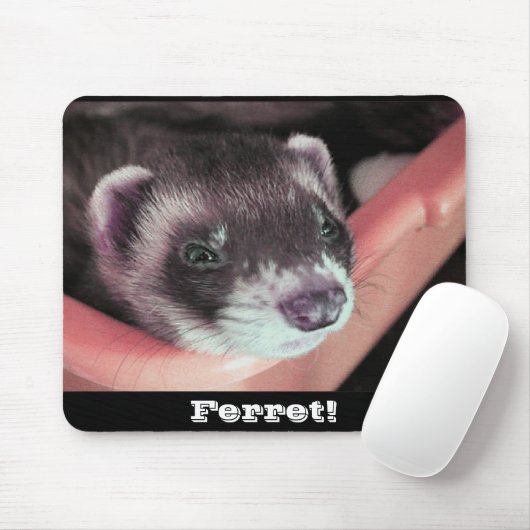 Sable Ferret Mousepad (Mit Mouse)