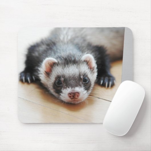 Sable Ferret Mousepad (Mit Mouse)