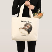 Sable Ferret Picture Jumbo Stoffbeutel (Vorderseite (Produkt))