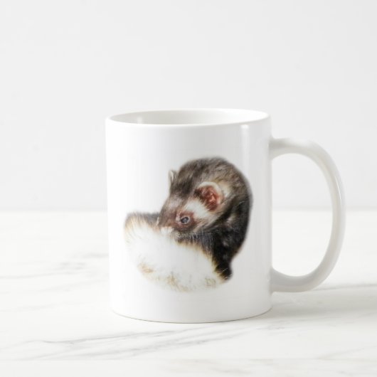 Sable Ferret Picture Kaffeetasse (Rechts)