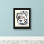 Sable Ferret Picture Leinwanddruck (Insitu (Holzboden))