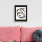Sable Ferret Picture Leinwanddruck (Insitu (Wohnzimmer))