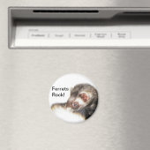Sable Ferret Picture Magnet (In Situ (Geschirrspüler))