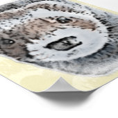 Sable Ferret Picture Poster (Ecke)