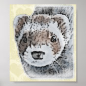 Sable Ferret Picture Poster (Vorne)