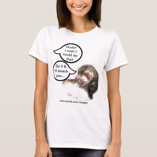 Sable Ferret Picture T-Shirt (Vorderseite)