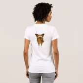 Sable-glatte Collie-Mama T-Shirt (Schwarz voll)