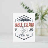 Sable Island National Park Kanada Vintag Postkarte (Stehend Vorderseite)