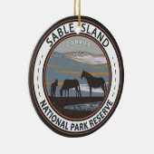 Sable Island National Park Reserve Kanada Abzeiche Keramik Ornament (Rechts)