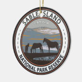 Sable Island National Park Reserve Kanada Abzeiche Keramik Ornament (Links)