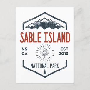 Sable Island Nationalpark Kanada Vintage Postkarte