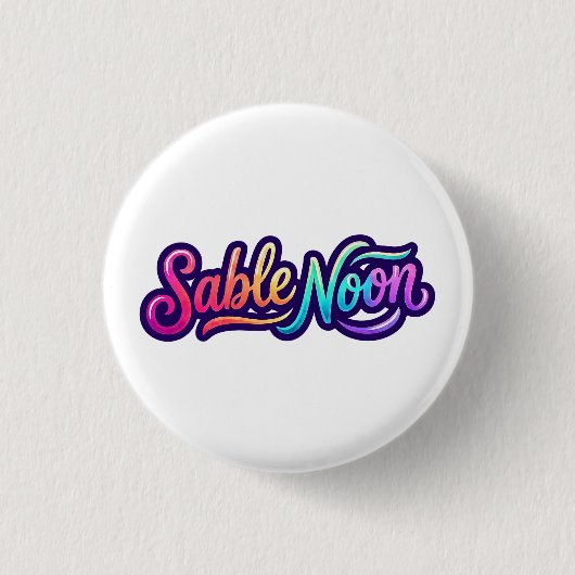 Sable Noon - Basislogo Button (Vorderseite)