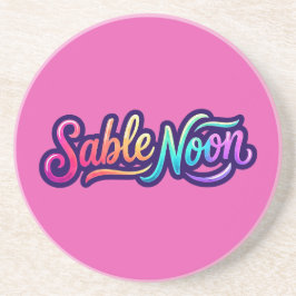 Sable Noon - Basislogo Getränkeuntersetzer