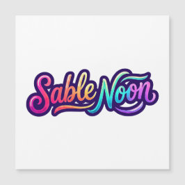 Sable Noon - Basislogo Magnetkarte