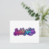 Sable Noon - Basislogo Postkarte (Stehend Vorderseite)