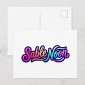 Sable Noon - Basislogo Postkarte (Vorne/Hinten)