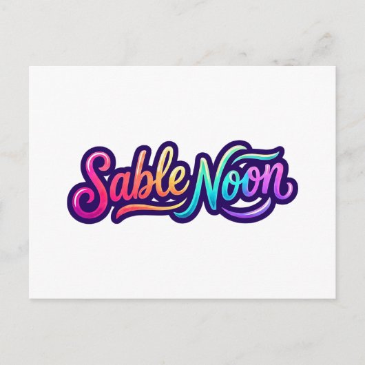 Sable Noon - Basislogo Postkarte (Vorderseite)