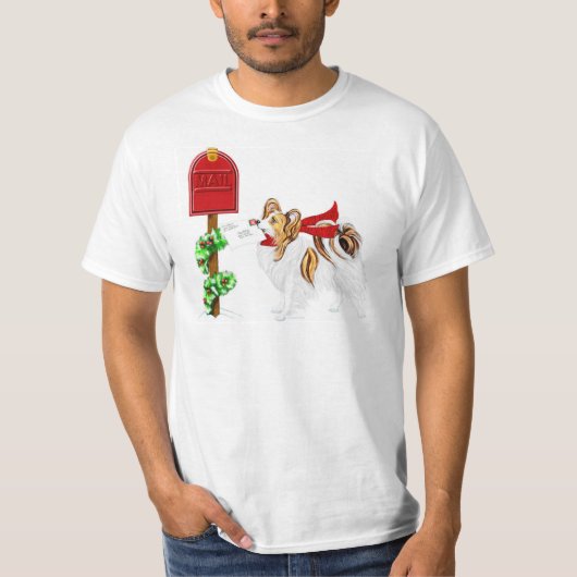 Sable Papillon Christmas Mail T-Shirt (Vorderseite)