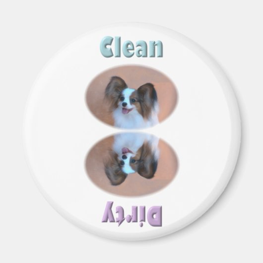 Sable Papillon Geschirrspüler Magnet (Vorne)