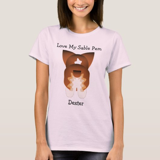 Sable Pembroke Welsh Corgi T-Shirt (Vorderseite)